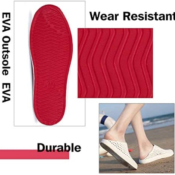 Saguaro Casual Slip-On Breathable Garden Clogs Beach Water Shoe - Picture 7 of 14